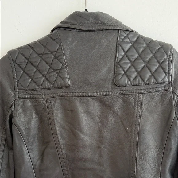 All Saints Black Leather Biker Jacket - Picture 7 of 7